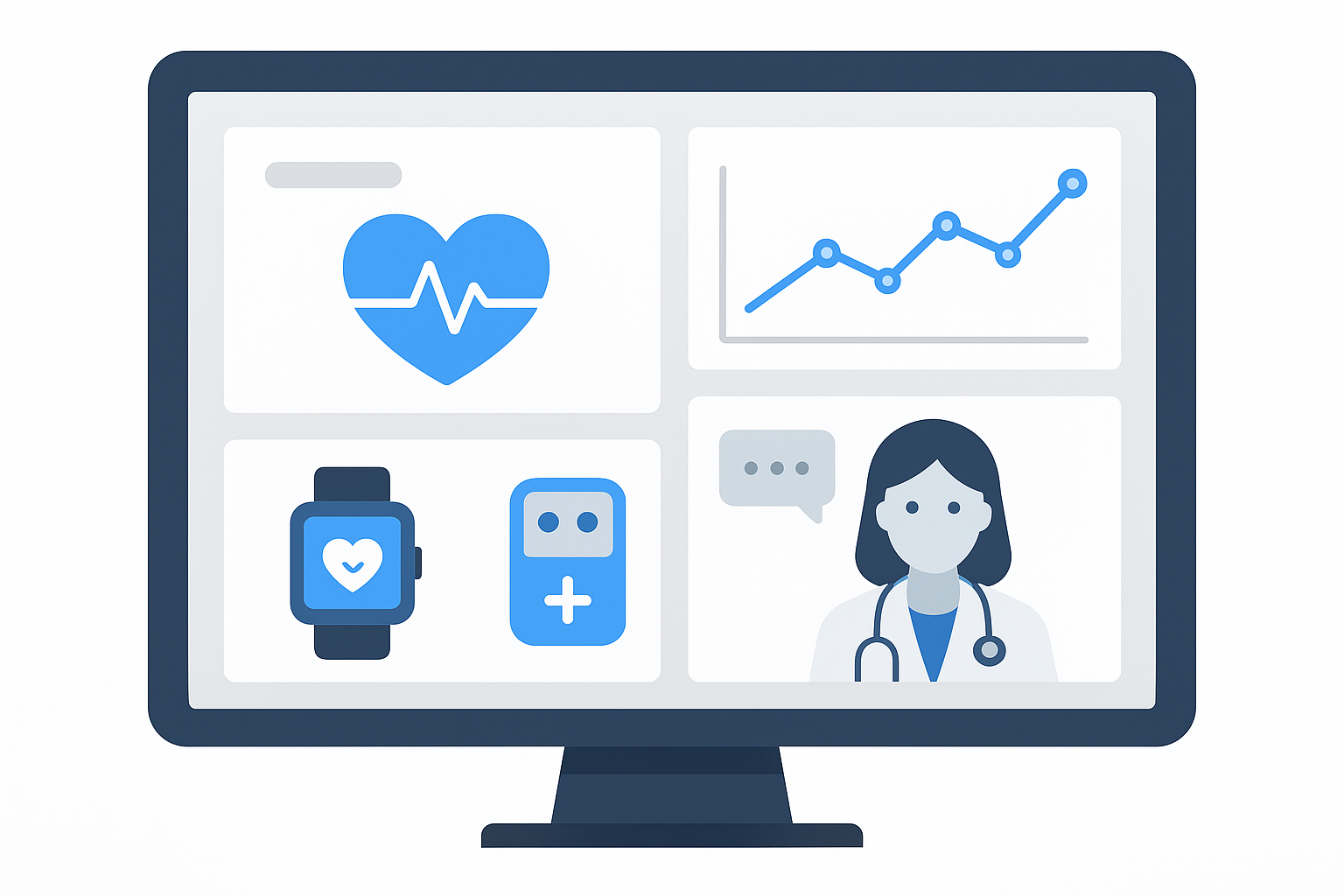 Wearable health sensor and telemedicine dashboard